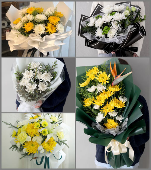 广东揭阳市普宁市赤岗镇张厝寨村白事花束代送